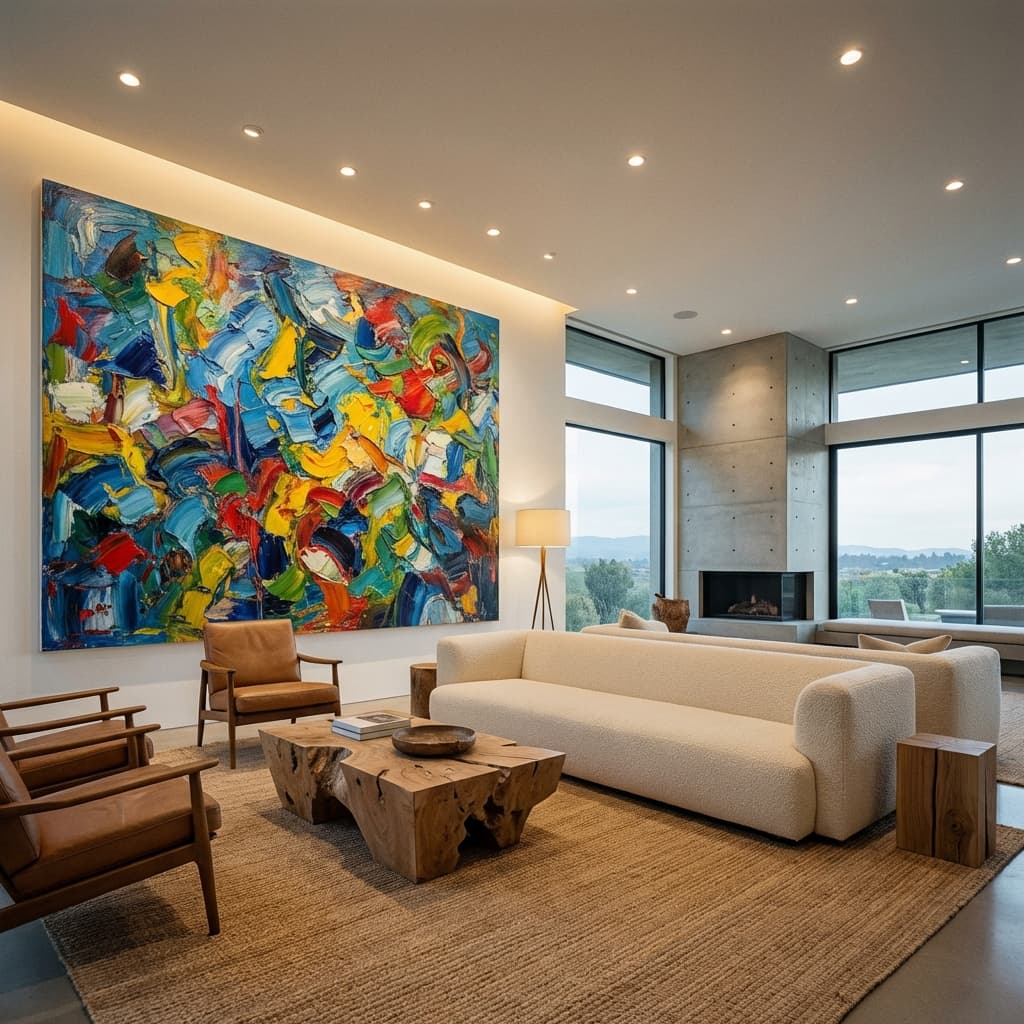 Luxury Living Room Wall Art