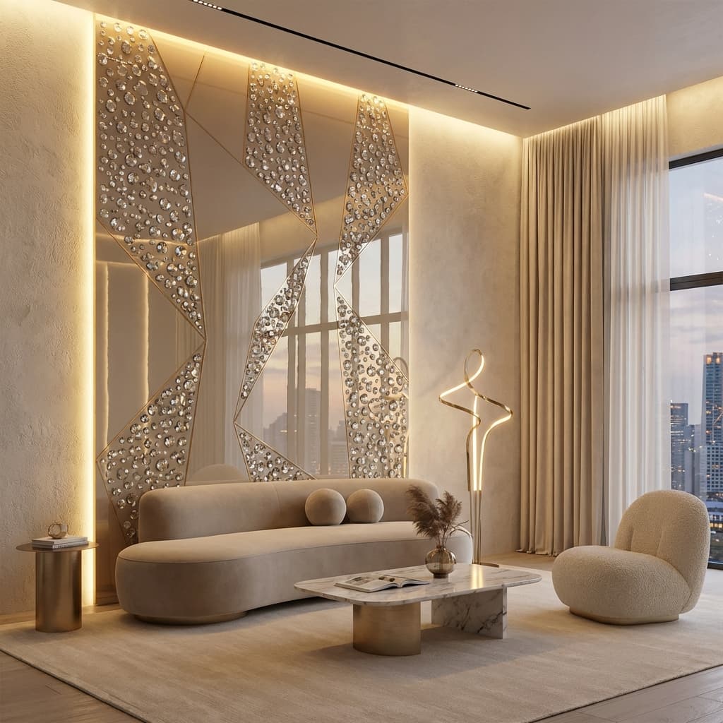 Luxury Crystal Wall Art